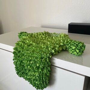 Green T-Shirt / Magic bubble / popcorn short sleeve shirt fitted